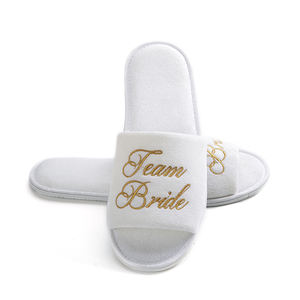 Designer Women's  Slippers Hotel Home Custom wedding slipper with  logo Indoor Slippers For Women