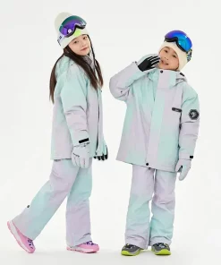 Children's Ski jacket Thickened Snow Proof Boys and Girls' Professional Ski Top Coat Kid Ski Suit Outfit Children Snow Clothes