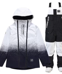 High Quality Men Women Snowboarding Suit Jacket and Bib Pants Winter Warm Waterproof Ski Outfit Mountain Snowsuit New 2023