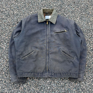 JK014 OEM Custom Design Vintage Washing Band Collar Zip up Used Work  Plus Size Men Designer