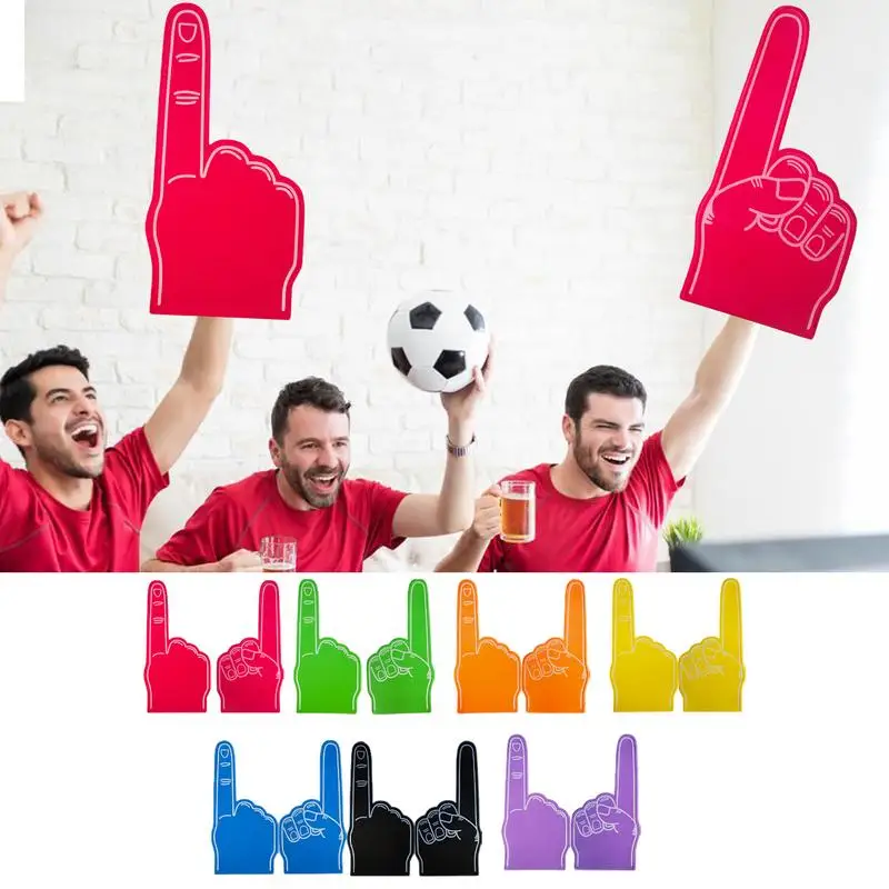 Large Foams Fingers Cheerleading Props Hand Sports Event Cheering Palm Party Props Comfortable Sports Foam Fan Finger