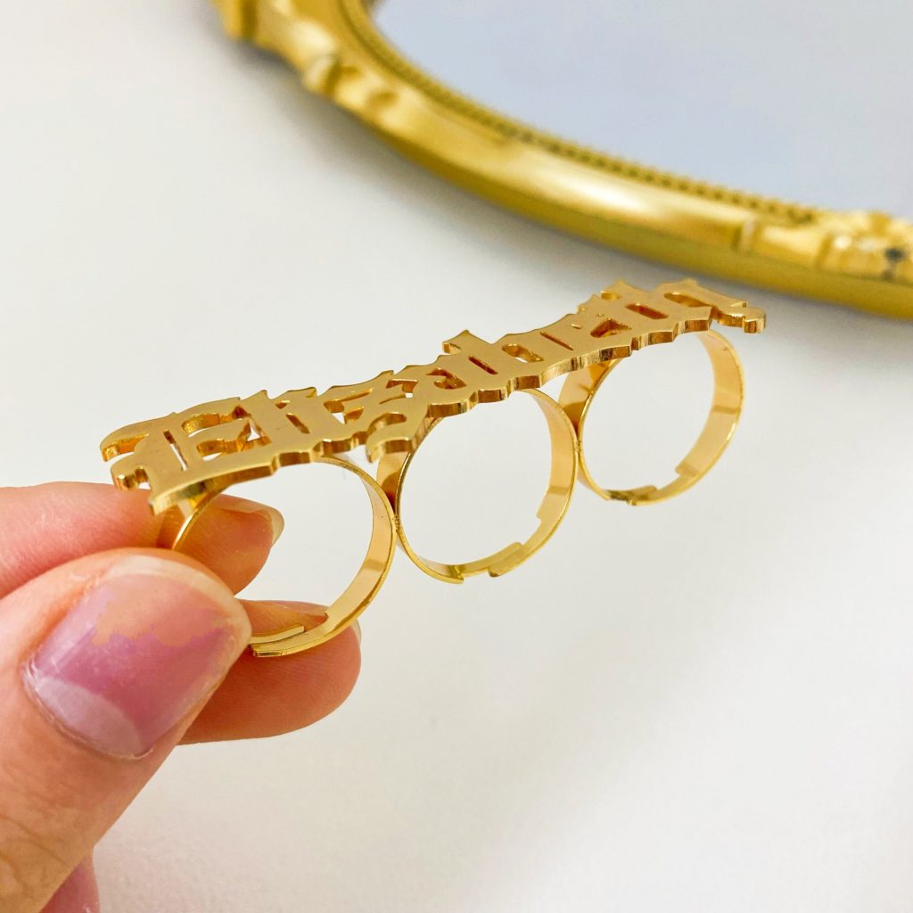Custom Engraved Multi Finger Ring Statement Jewelry – Haven Essential ...
