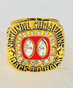 1995 Nebraska Cornhuskers Back to Back NCAA National Champion Ring