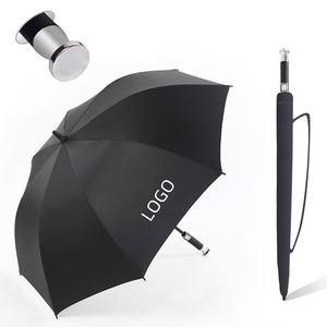 OVIDA 30 Inch 8 Ribs Big Golf  Luxury Golden Rubber Silver Handle Custom Logo  Promotional