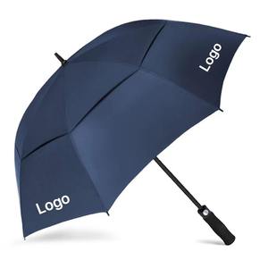 Promotion  With Logo Custom Print Big Parasols Navy Golf  With Logo Windproof Printing Auto