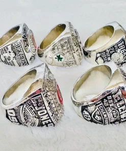 Set of 5 Ohio State NCAA Championship Rings - Collectible Sports Memorabilia