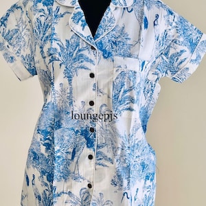 Cozy Cotton Pajama Set, Short Sleeve PJs, Hand Block Print Shorts And Shirt Set, Winter Lounge And Sleepwear, Valentines Day Gifts, Pyjamas