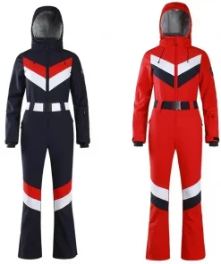 New Ski Suits Women Outdoor Snowboard Thickened Breathable One-piece Snow Suits Waterproof Windproof Sports Skiing Jumpsuits