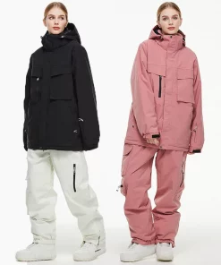New Women Ski Suit Winter Outdoor Warm Windproof Waterproof Skiing Jacket And Pants Female Snowboarding Suits Ski Equipment