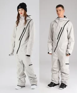 2024 New One-Piece Ski Suit Women Men Overalls Warm Sport Snowboard Jacket Ski Jumpsuits Wind Proof Waterproof Winter Clothing