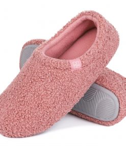 HomeTop Women's Cozy Memory Foam Loafer Slippers - Indoor Outdoor Comfort