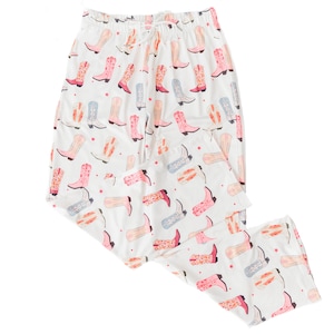 Cowboy Boot Pajama Pants, Western Print Pajamas, Women's Trendy Gift for Her, Teen Gift, PJ Set