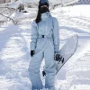 Winter New Skiing Suites Couple Waterproof Snow Jumpsuit Women Warm Ski Tracksuit Outdoor Windproof Snowboard Outfits Clothes