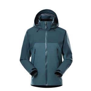 Three-layer adhesive sports windbreaker casual autumn waterproof outdoor hiking  zipper wholesale custom