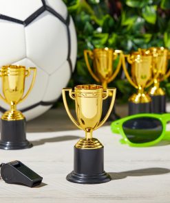 24 Pack Mini Gold Participation Trophies for Sports Tournaments (4 in)