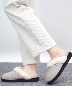 Ecetana Women's Warm Knit House Slippers with Memory Foam - Cozy & Comfortable