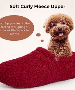 HomeTop Women's Cozy Memory Foam Loafer Slippers - Indoor Outdoor Comfort