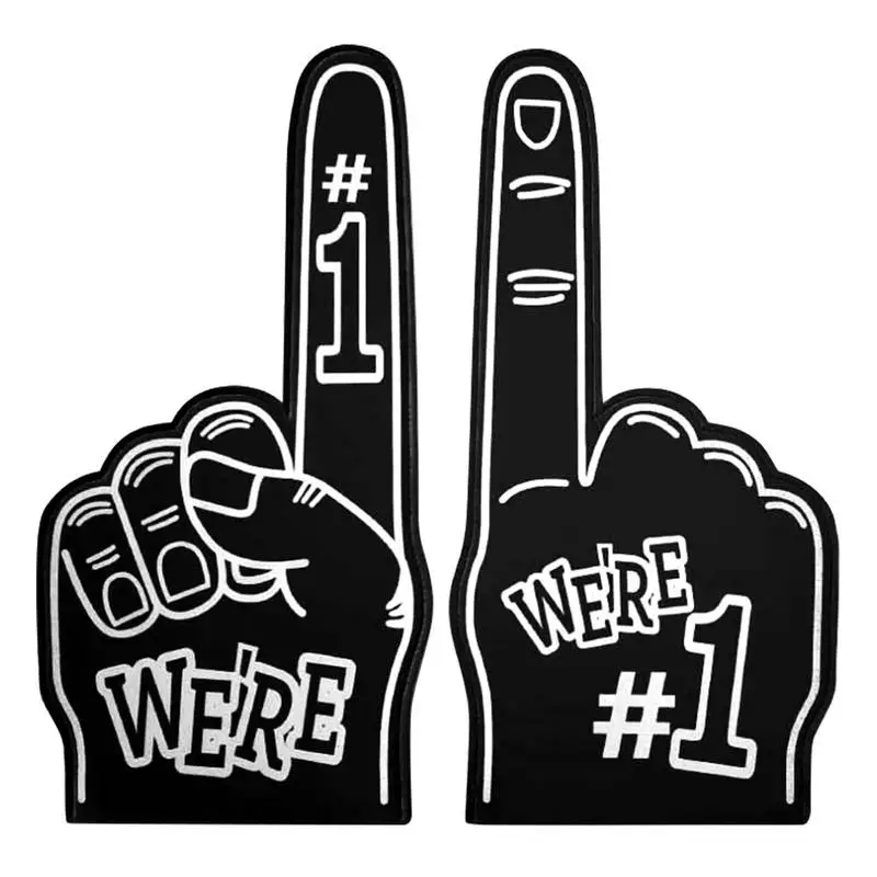 18-Inch Cheerleading Foam Finger Gloves - Sports Fan Cheer Prop Cheer Up Foam Fingers For Sports Number 1 Cheer On Cheerleading Props Hand Finger Gloves 18 Inch Sports Cheer Fan Finger