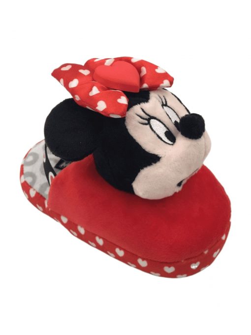 Girls Valentine's Day 3D Scuff Slipper with License, Cute Kids Indoor Shoe