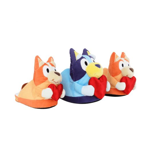 Girls Valentine's Day 3D Scuff Slipper with License, Cute Kids Indoor Shoe