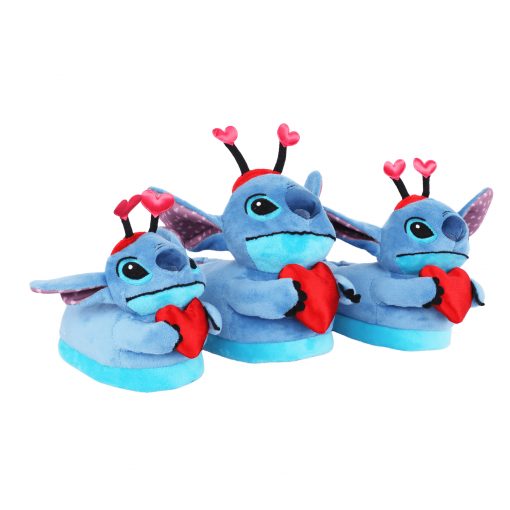 Girls Valentine's Day 3D Scuff Slipper with License, Cute Kids Indoor Shoe