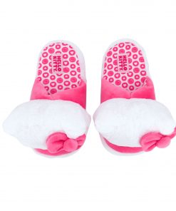 Girls Valentine's Day 3D Scuff Slipper with License, Cute Kids Indoor Shoe