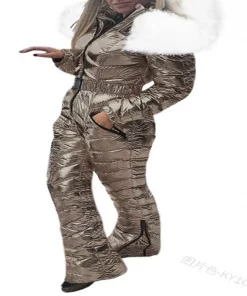 New Thick Warm Ski Suit Women Waterproof Windproof Skiing and Snowboarding Jacket Pants Set Female Snow Costumes Outdoor Wear
