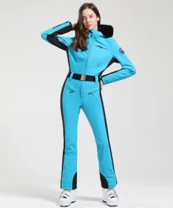Gsou Snow Professional Double Board Ski Suit Windproof One-piece Ski Suit Thick Warm Waterproof Slim Outdoor Ski Suit Female