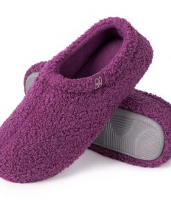 HomeTop Women's Cozy Memory Foam Loafer Slippers - Indoor Outdoor Comfort