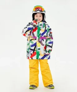 Children's Ski jacket Thickened Snow Proof Boys and Girls' Professional Ski Top Coat Kid Ski Suit Outfit Children Snow Clothes