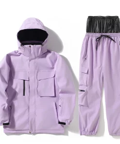 Unisex Ski Clothes Set: Jacket, Snow Suit, Outdoor Winter Sports Gear