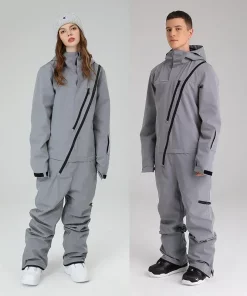 2024 New One-Piece Ski Suit Women Men Overalls Warm Sport Snowboard Jacket Ski Jumpsuits Wind Proof Waterproof Winter Clothing