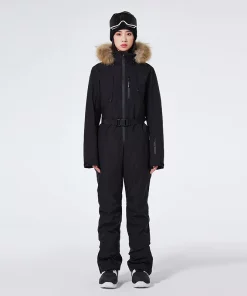 Men and Women Snow Wear, Snowboarding Suit, Snow Ski Jumpsuit, Ski Suit Overalls, Snow Outfit, Adult SnowSuite, Fur collar