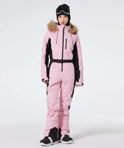 Men and Women Snow Wear, Snowboarding Suit, Snow Ski Jumpsuit, Ski Suit Overalls, Snow Outfit, Adult SnowSuite, Fur collar