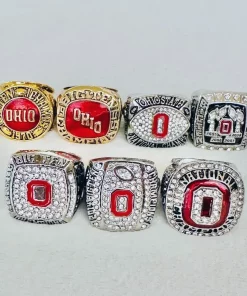 Ohio State Big Ten NCAA National Championship Rings Collection