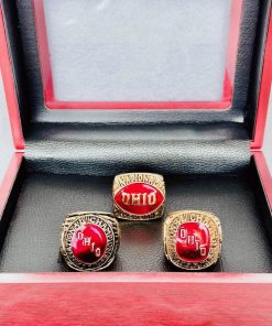 Ohio State NCAA National Championship Ring Collection - Set of 3