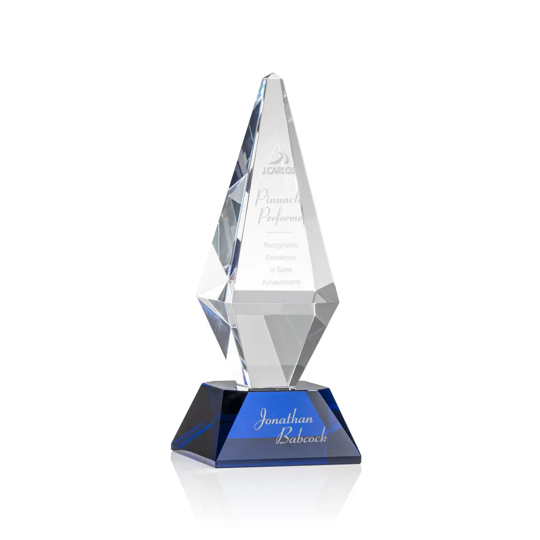 Personalized Crystal Award - Custom Engraved Corporate Trophy 5