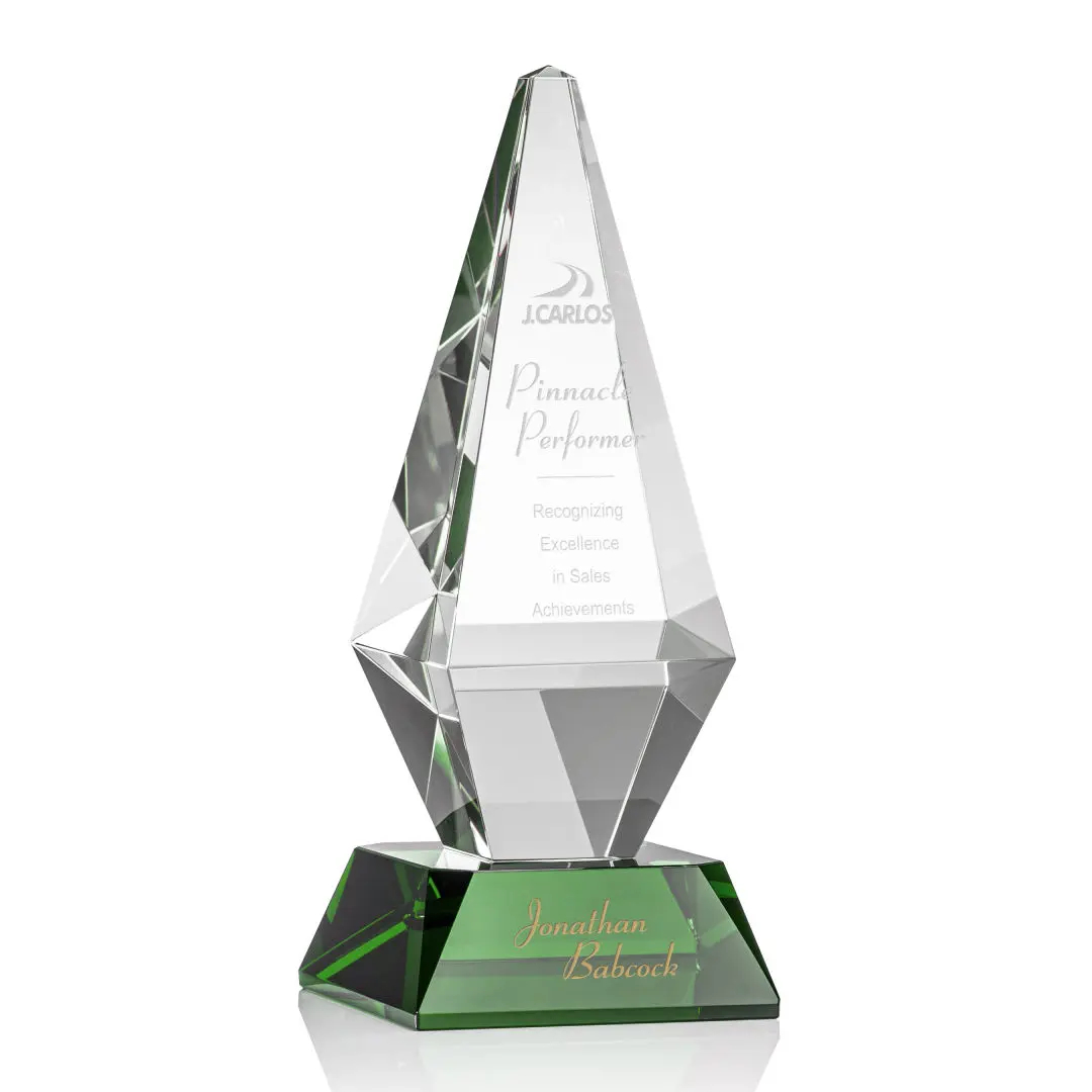 Personalized Crystal Award - Custom Engraved Corporate Trophy 3
