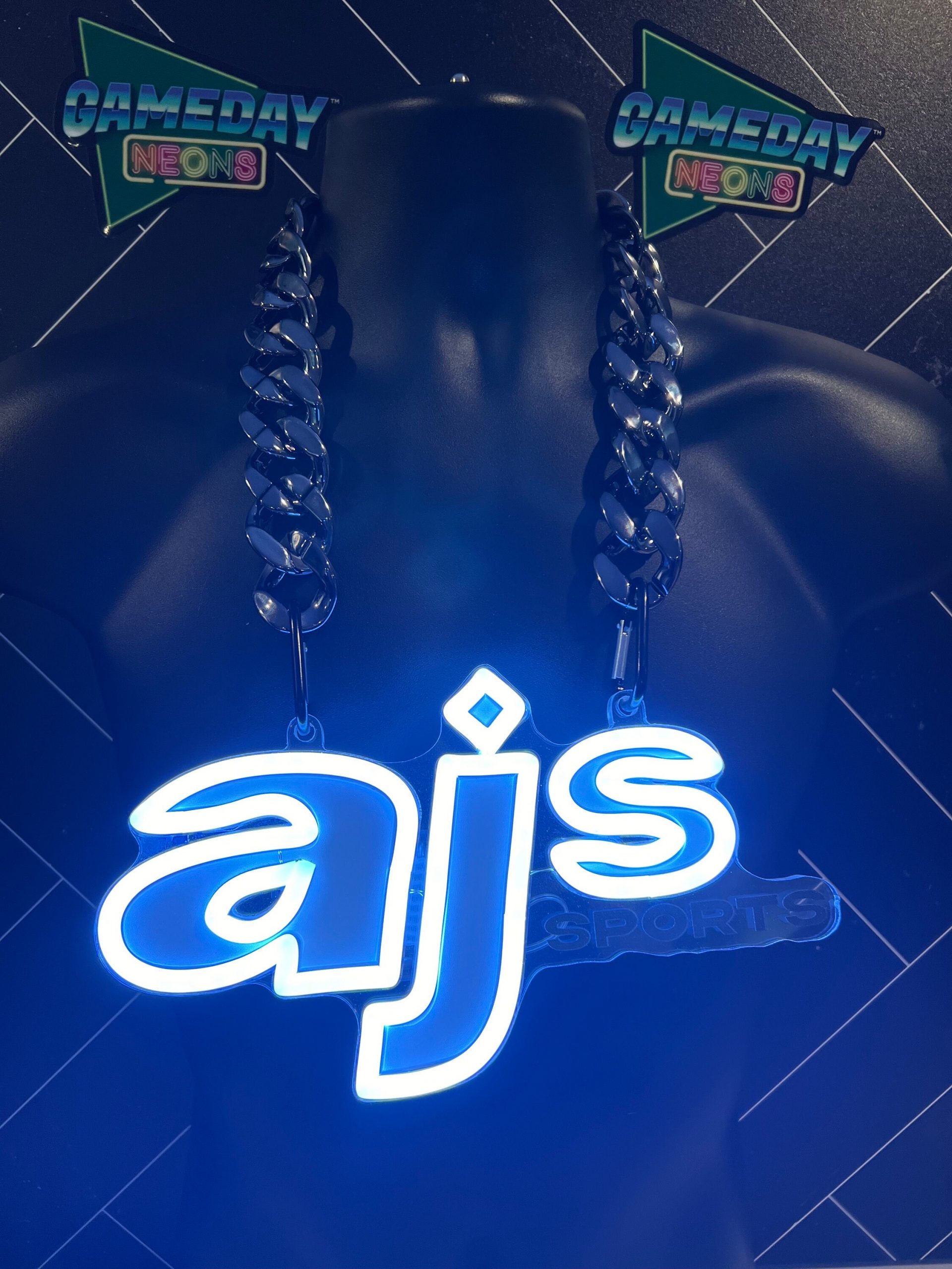 Personalized LED Neon Fan Chain Sample - Customized Design 8