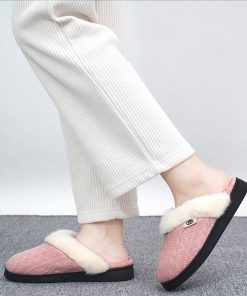 Ecetana Women's Warm Knit House Slippers with Memory Foam - Cozy & Comfortable