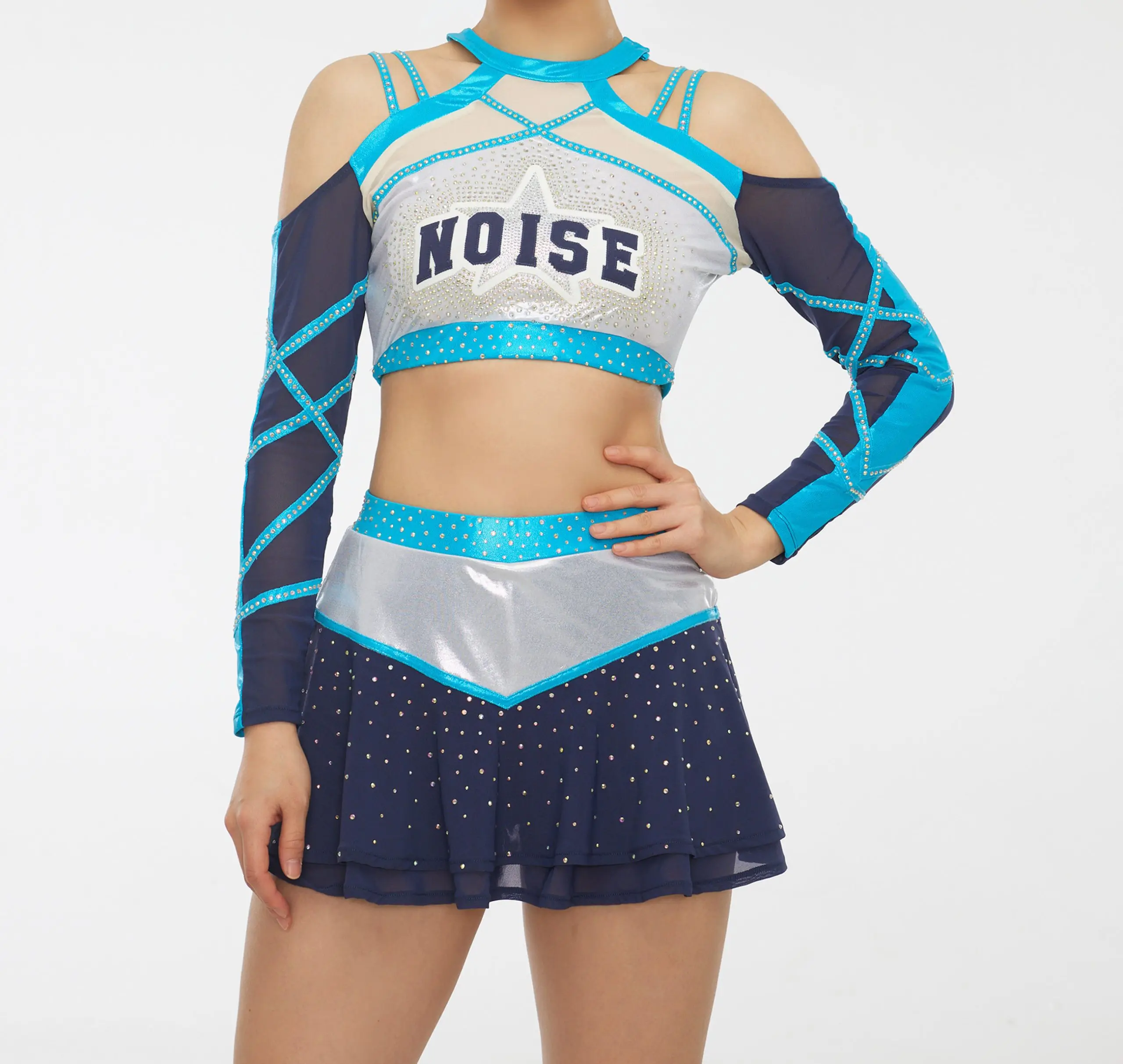 Promtion Cheerleader Uniform ,Custom Style,Custom Size,Cheerleading Clothes