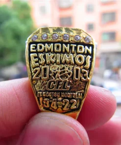 2003 Edmonton Eskimos (Elks) CFL Grey Cup Championship Ring
