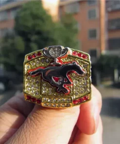 2008 Calgary Stampeders CFL Grey Cup Championship Ring - Collectible Memorabilia