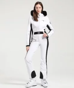 Gsou Snow Professional Double Board Ski Suit Windproof One-piece Ski Suit Thick Warm Waterproof Slim Outdoor Ski Suit Female