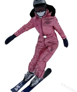 New Thick Warm Ski Suit Women Waterproof Windproof Skiing and Snowboarding Jacket Pants Set Female Snow Costumes Outdoor Wear