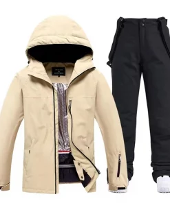 Men's and Women's Snow Wear, Waterproof Ski Suit Sets, Snowboarding Clothing, Outdoor Costumes, Winter Jackets and Strap Pants