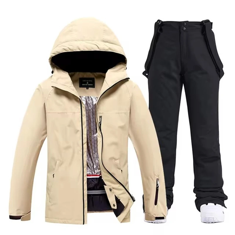 Waterproof Ski Suit Sets for Men and Women: Snow Wear, Snowboarding Clothing Men's and Women's Snow Wear, Waterproof Ski Suit Sets, Snowboarding Clothing, Outdoor Costumes, Winter Jackets and Strap Pants