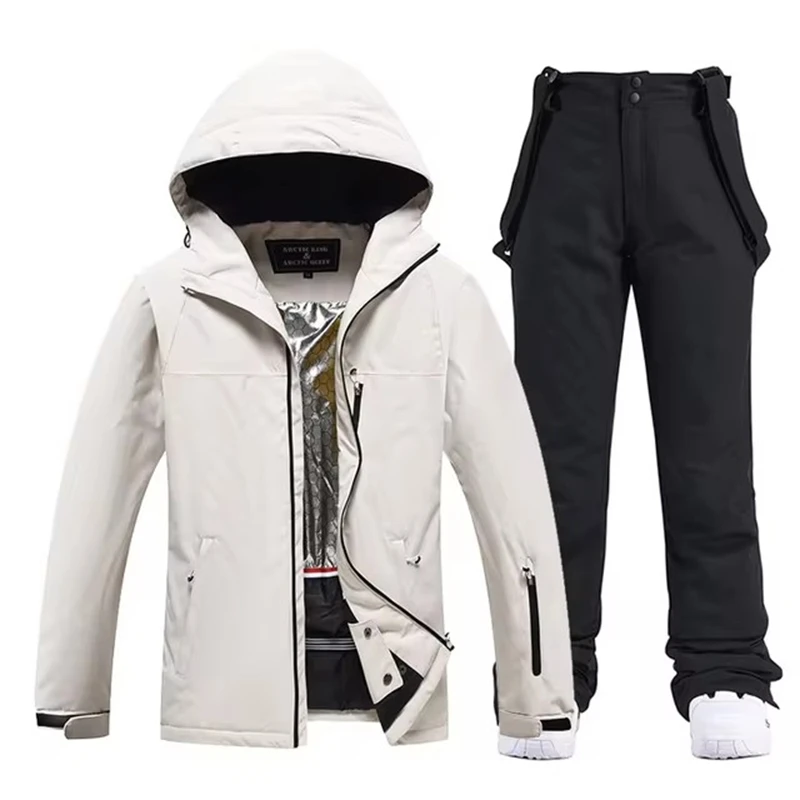 Waterproof Ski Suit Sets for Men and Women: Snow Wear, Snowboarding Clothing Men's and Women's Snow Wear, Waterproof Ski Suit Sets, Snowboarding Clothing, Outdoor Costumes, Winter Jackets and Strap Pants