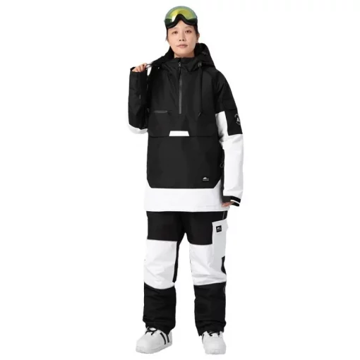 New Men and Women Snow Wear Waterproof Ski Suit Set Jackets + Pants Winter Windproof Waterproof Breathable Clothing Skiing Suit