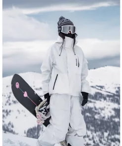 JOHN Full Pressure Adhesive 3L Ski Suit Women's 2024 Snowboard Clothes Single Board Double Board Assault Jacket Snow Pants